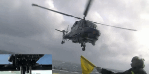 FRIDAY FLYING VIDEO: Spectacular helicopter landing on ship